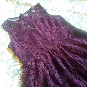 NWOT Express Fit and Flare Lace Dress